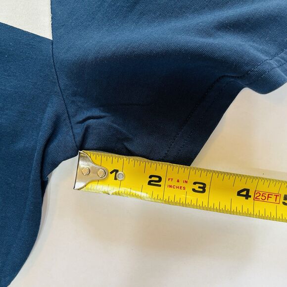 RON DORFF Paris Mens XXL Navy‎ Blue White Stripe 100% Cotton T-Shirt Designer - Picture 11 of 13